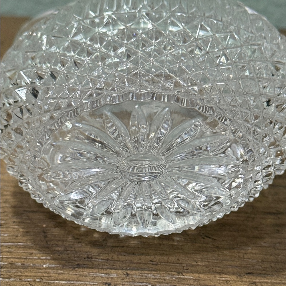 Set of 2 Vintage Italy Royal Crystal Rock 24% Lead Crystal Glass Cruet Set - Picture 9 of 11
